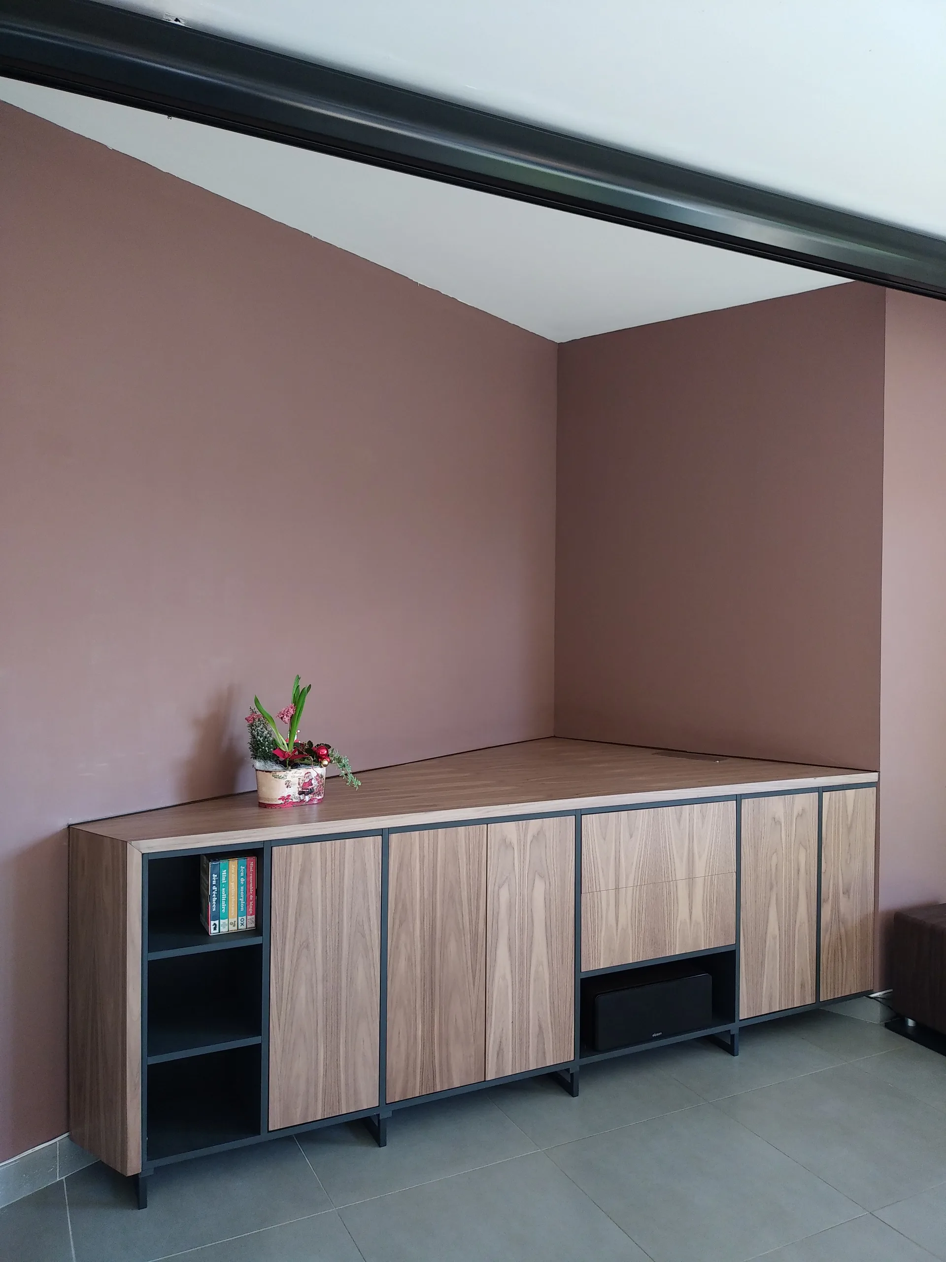 Enfilade en noyer sur mesure